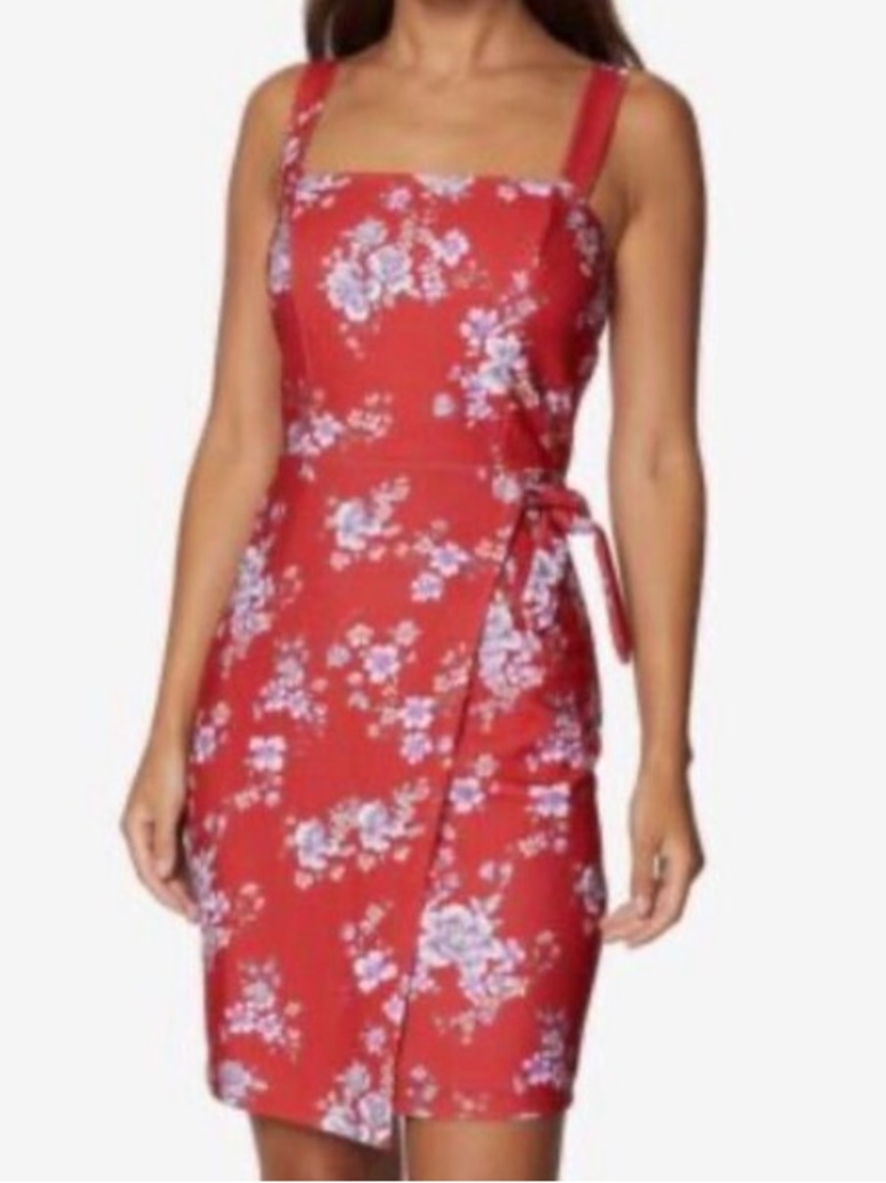 Betsey Johnson boho Red Floral Summer Party Picnic Pretty Feminine Dress 12